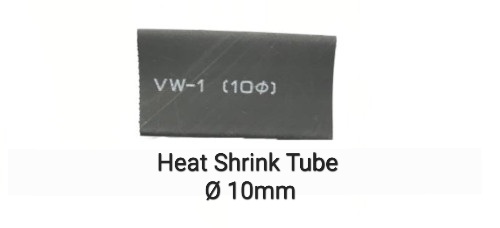 Heat Shrink Tube ø10mm 100m/roll Black